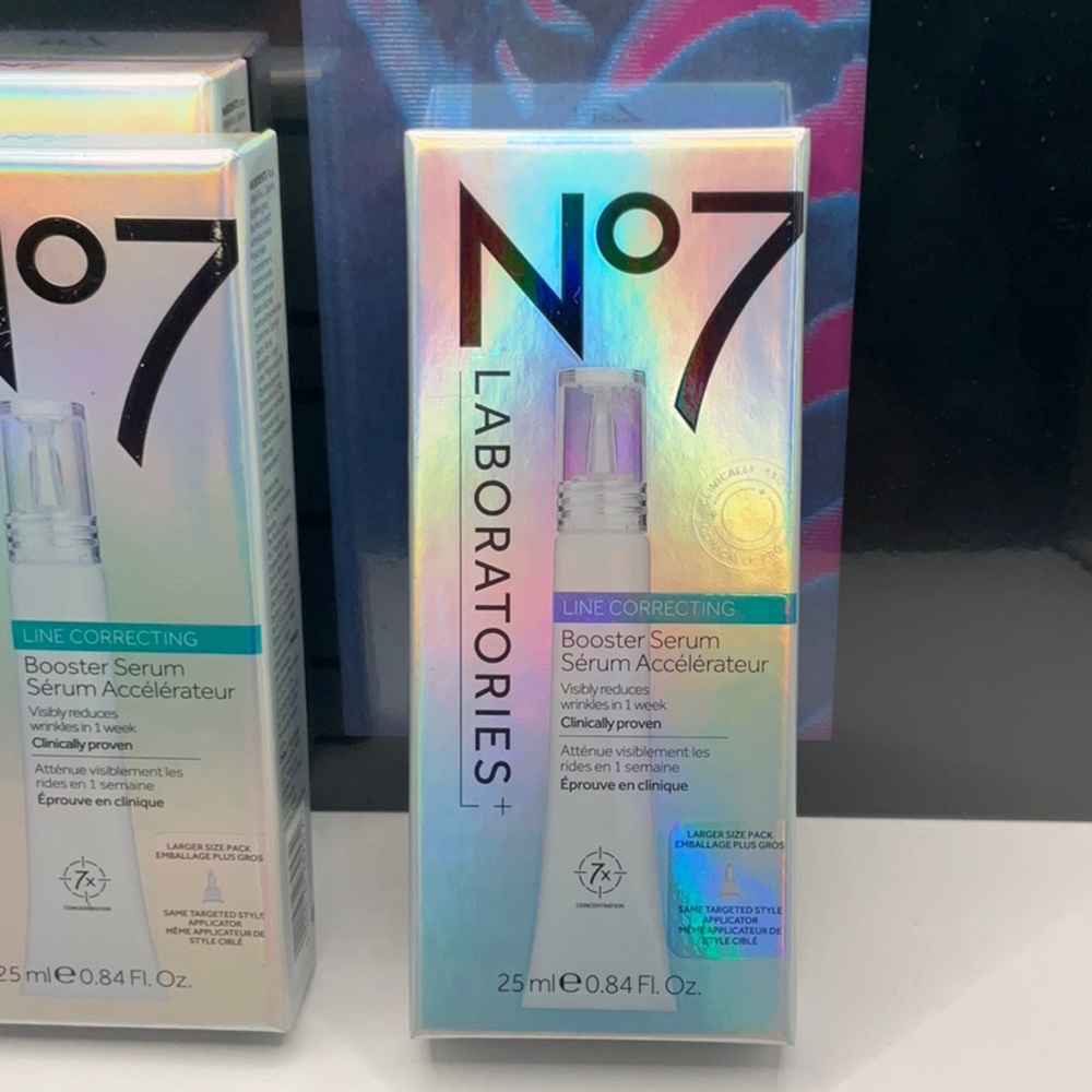 No7 Laboratories Line Correcting Booster Serum 25ml New Box! Clinically Proven